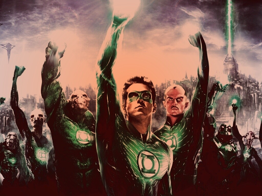 Зеленый фонарь обои