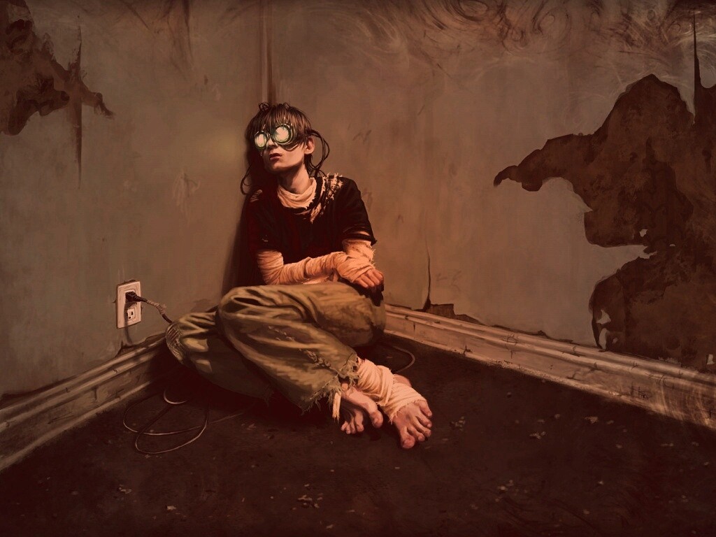 Потерянный в виртуальном мире обои