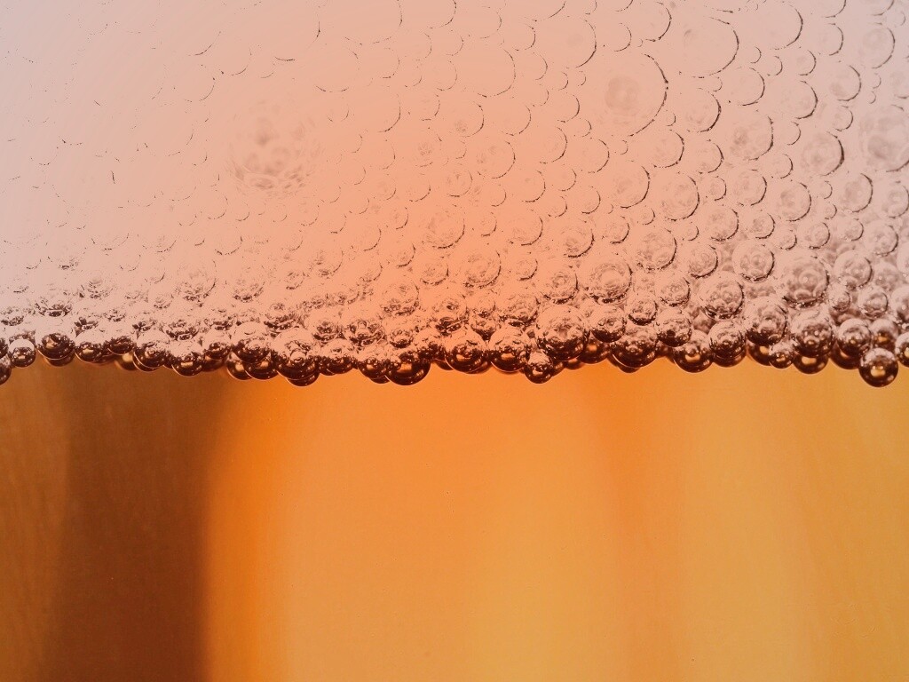 Пенное пиво в макро обои