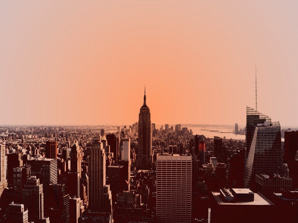 Вид на Нью-Йорк обои