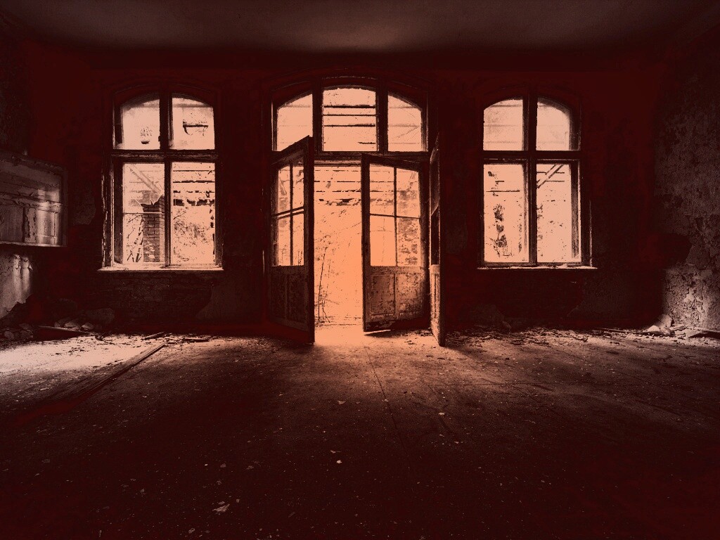 Комната в заброшенном здании обои