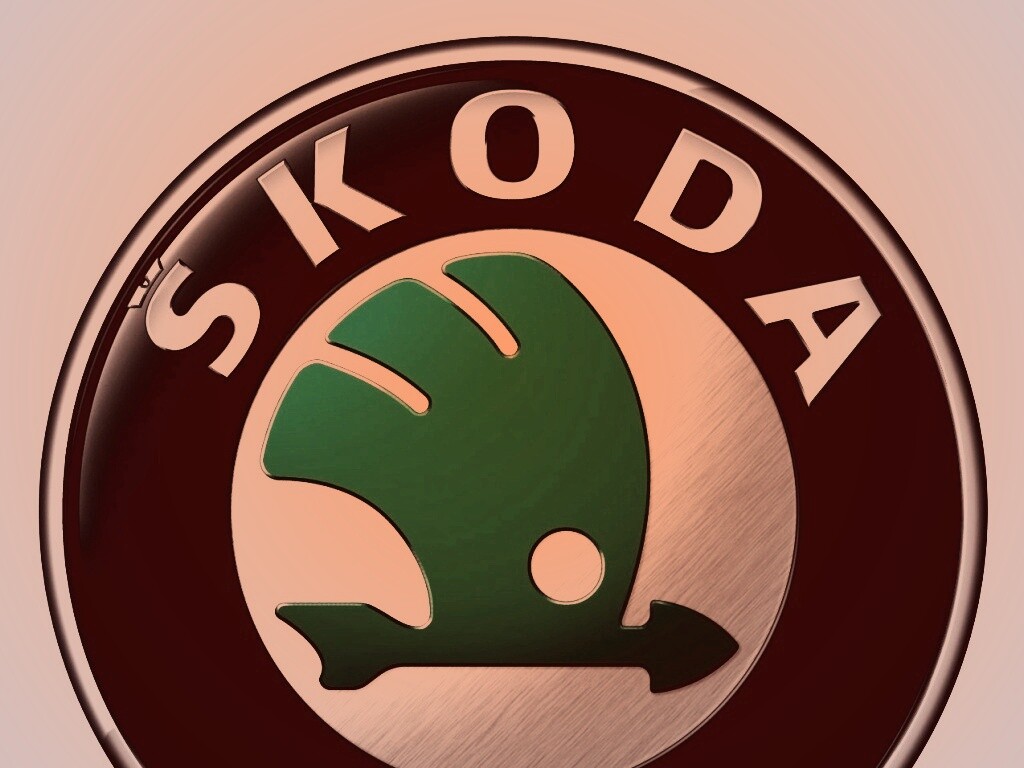 Логотип Skoda обои