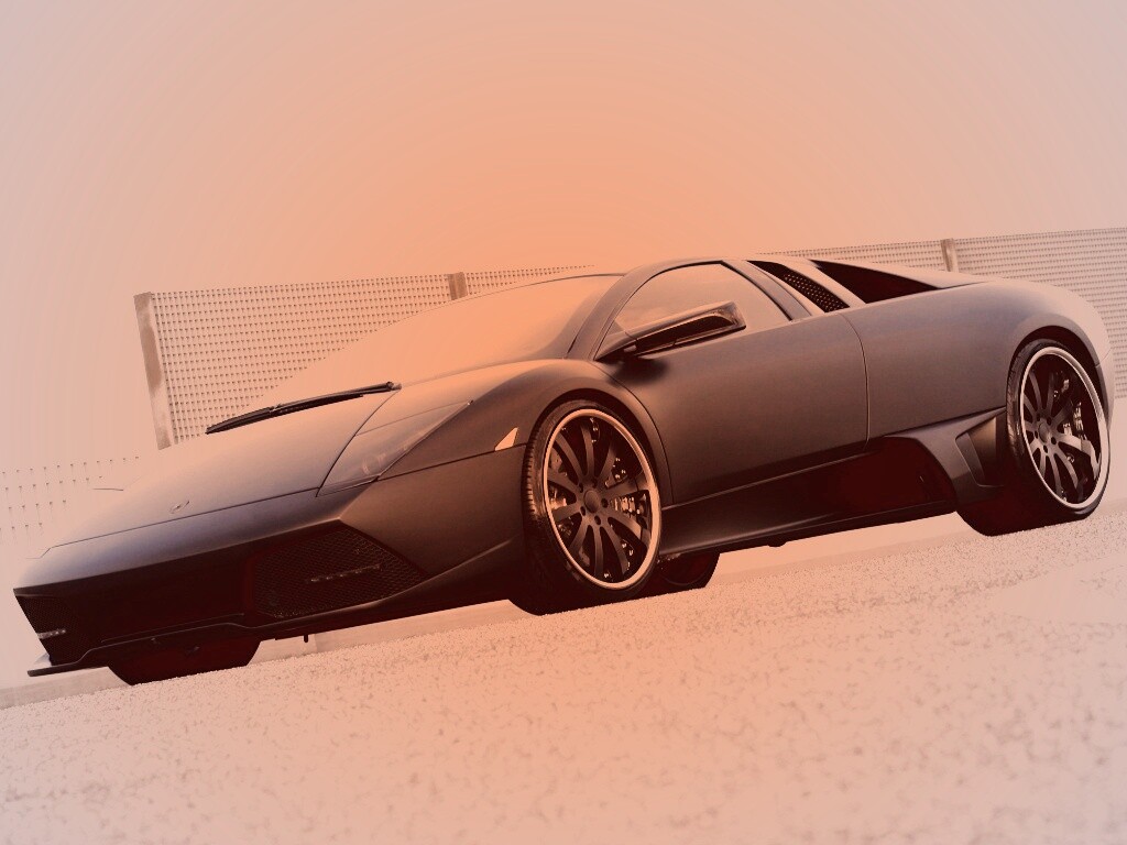 Lamborghini Reventon черного цвета обои