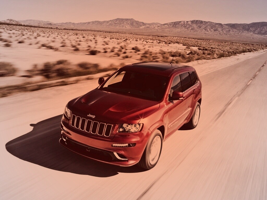 Красный Jeep обои