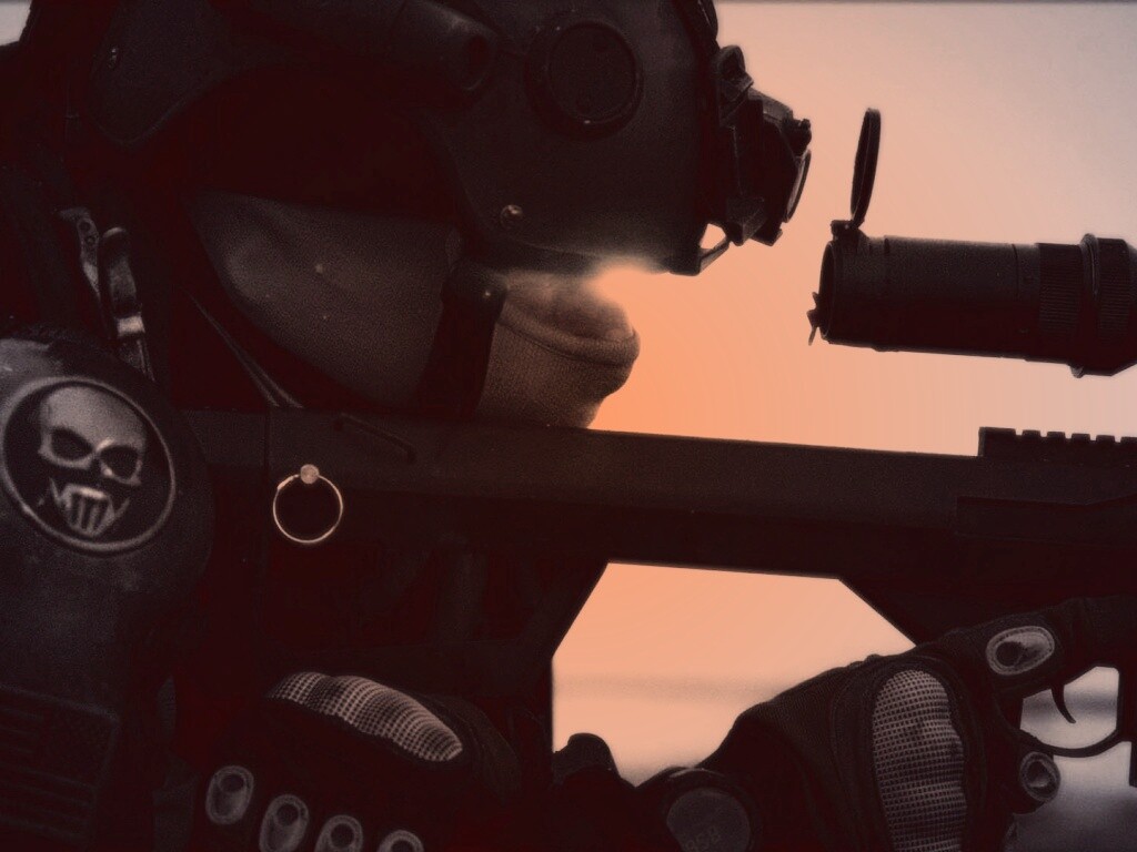 Снайпер за работой обои