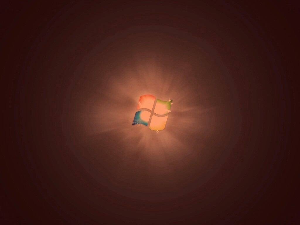 Черные обои Windows Seven обои