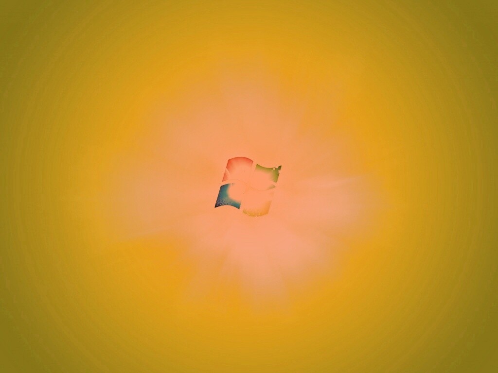 Сочный зеленый логотип Windows 7 обои