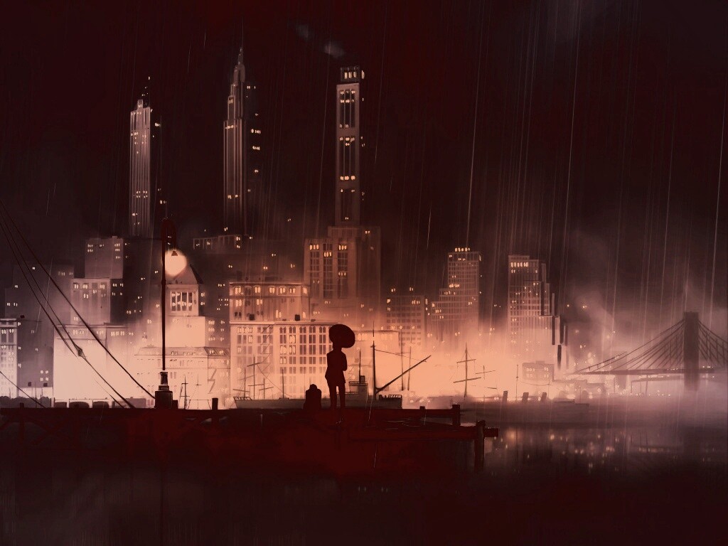 Дядька с зонтиком же обои