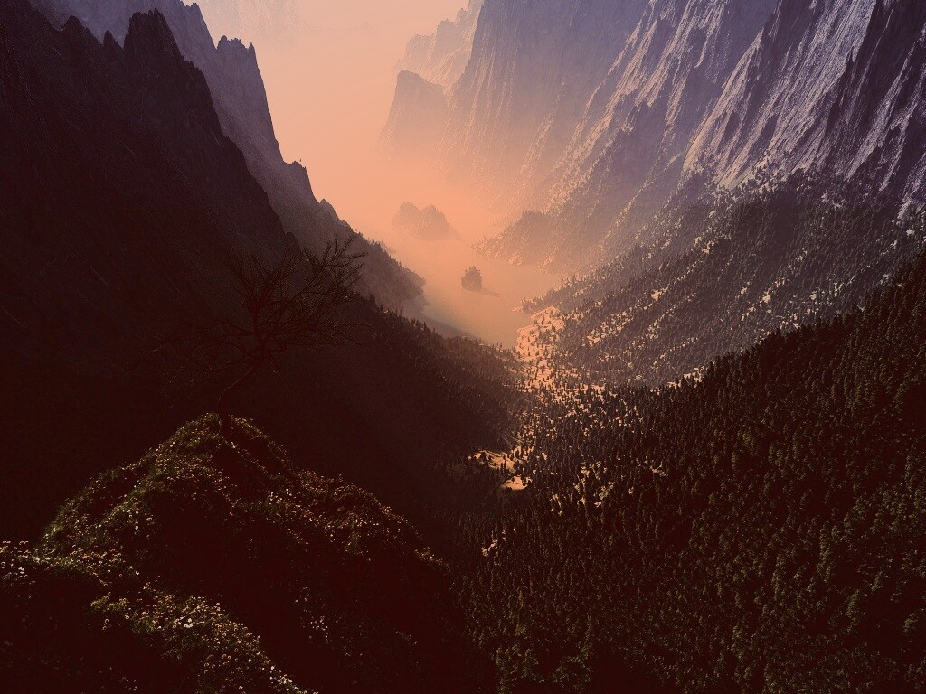 Озеро на перевале обои