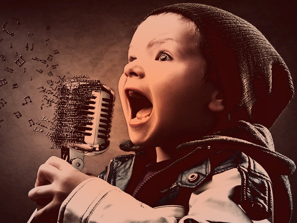 Экспрессивный певец обои