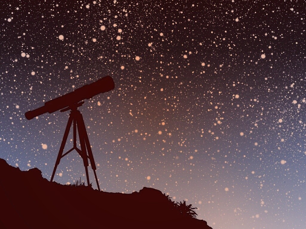 Посмотри в звёздное небо обои