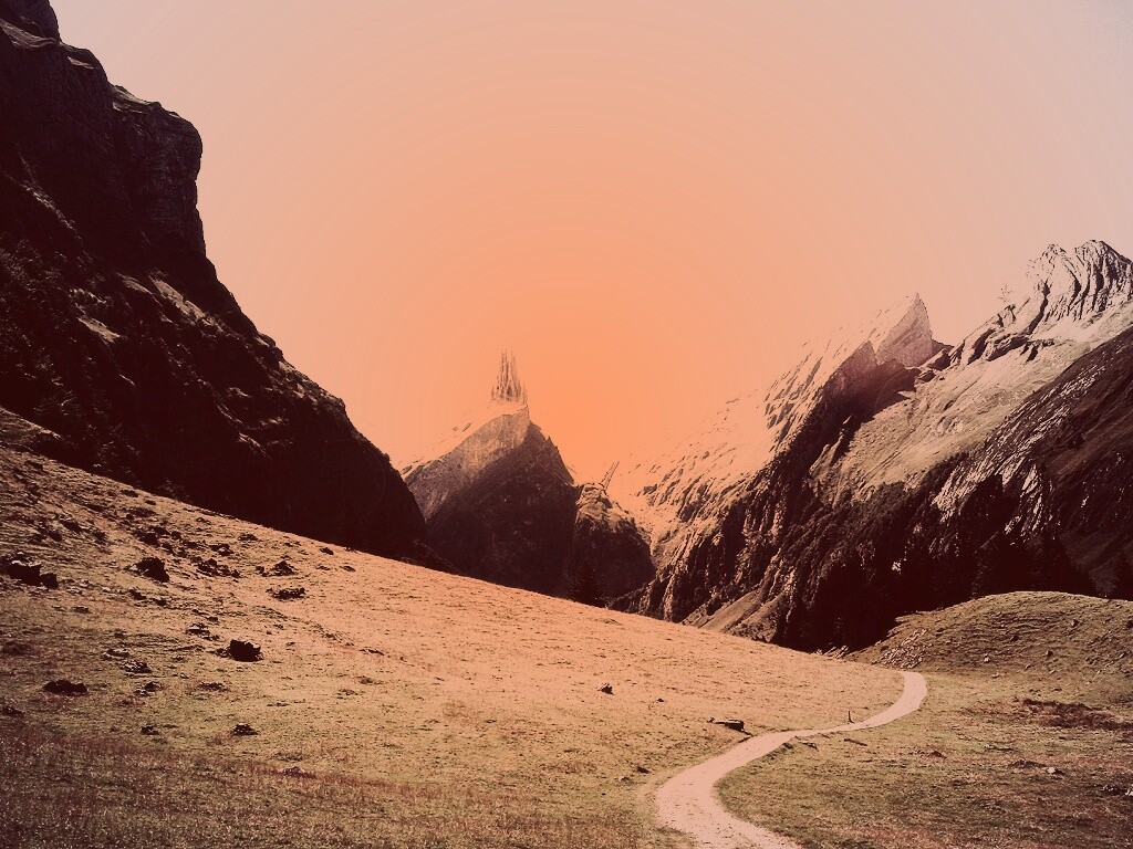 Храм в горах обои