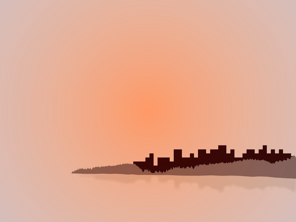 Векторный город обои