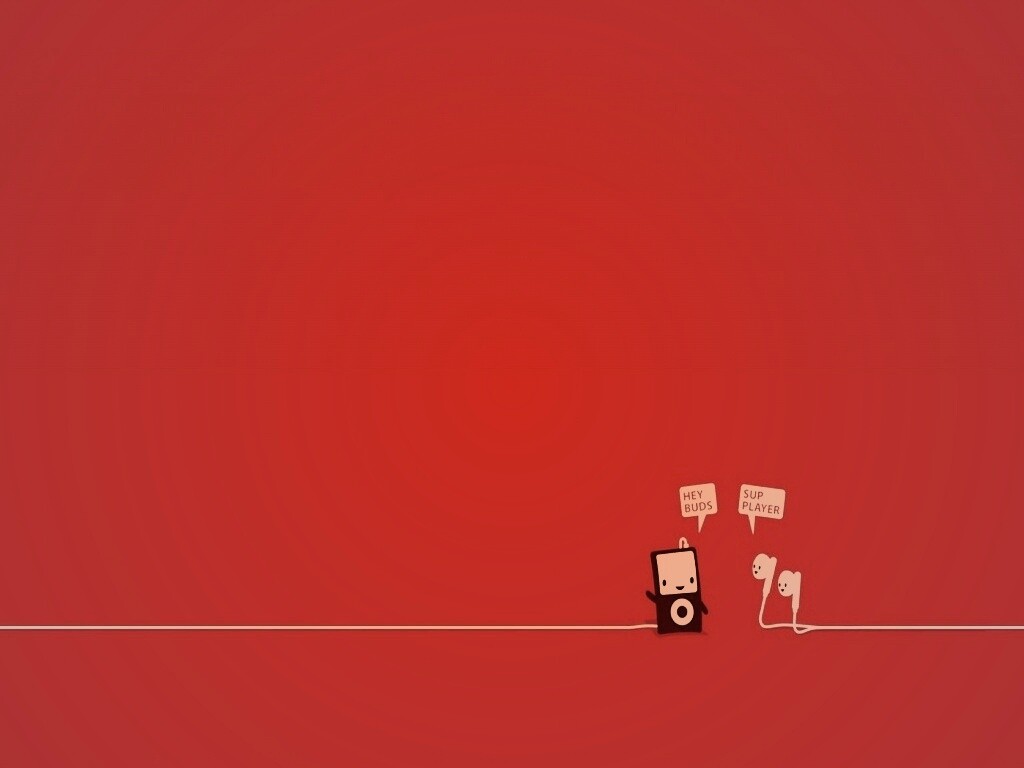 Плеер и наушники обои