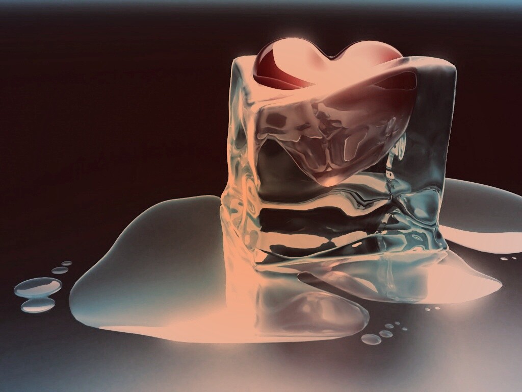 Сердце оттаивает обои