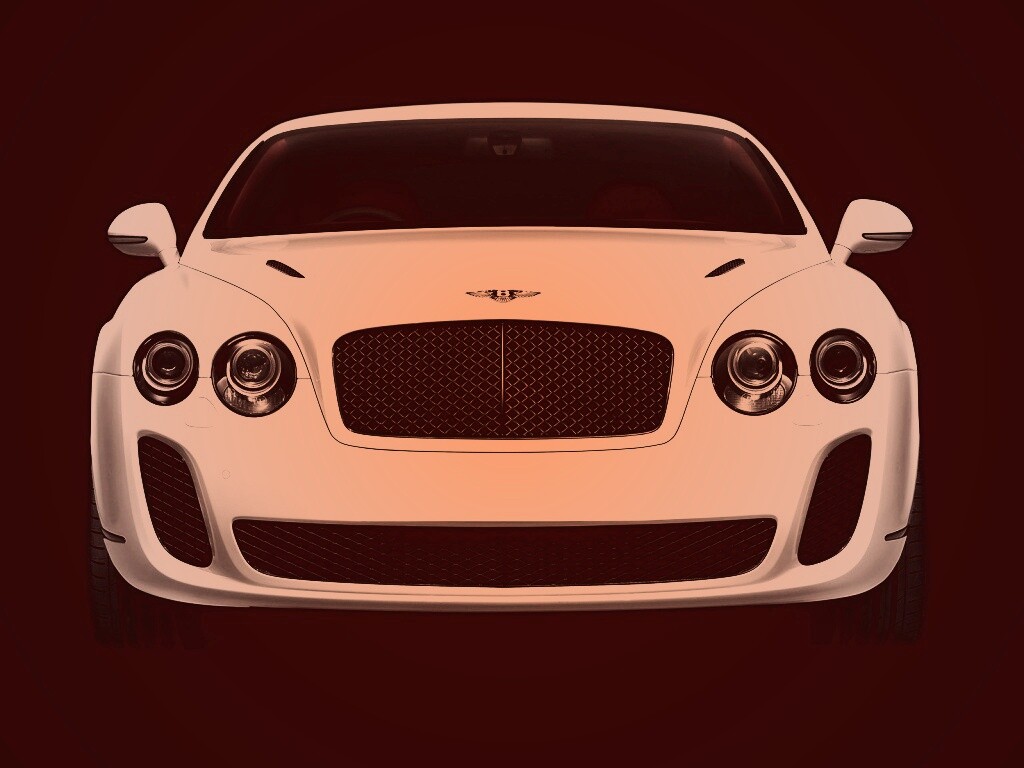 Белый Бентли Континентал обои