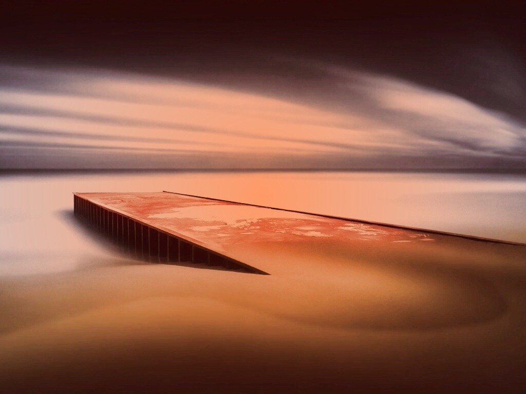 Пирс на пляже обои