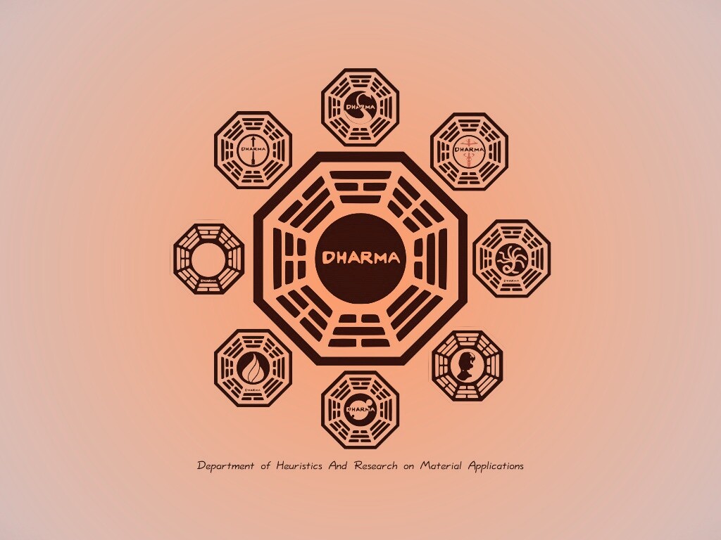 Логотипы станций Дхарма обои