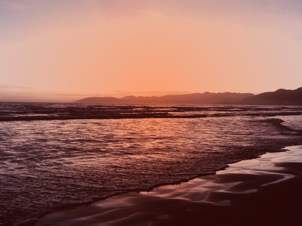 Восход на море обои