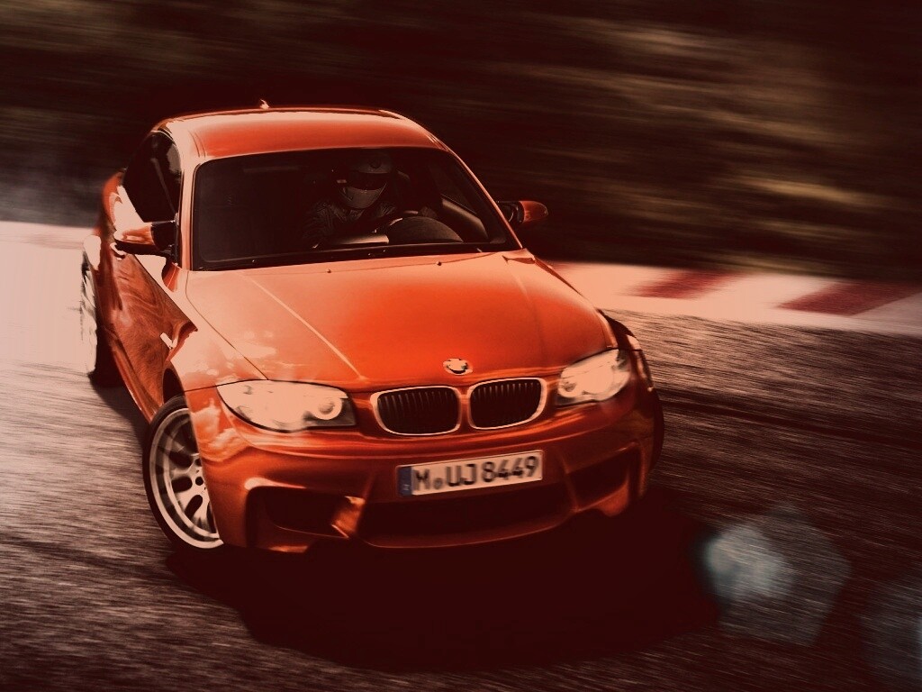 BMW M1 в заносе на треке обои