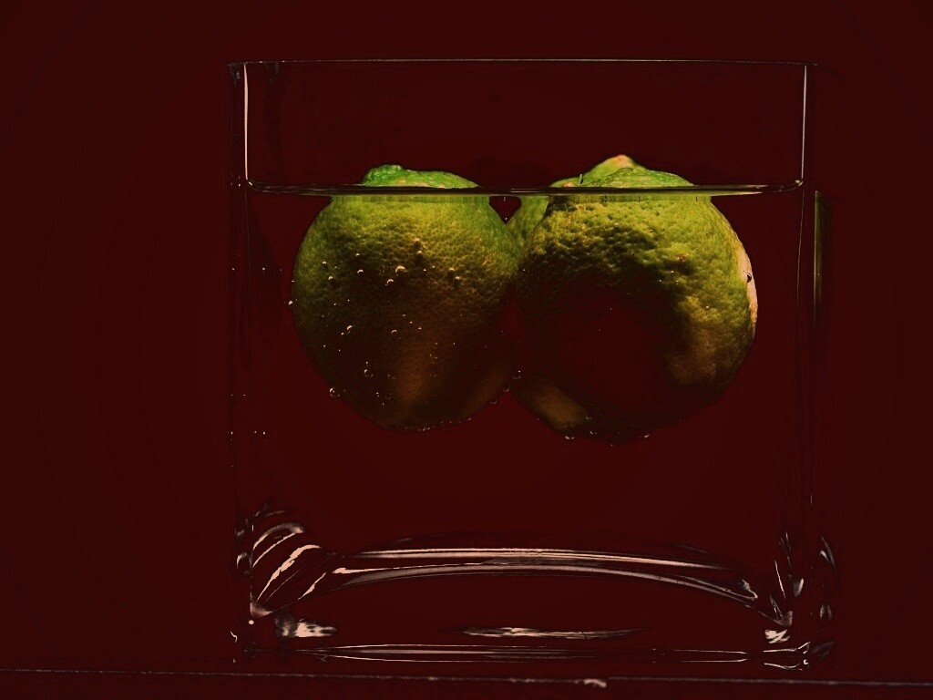 Лайм в стакане обои