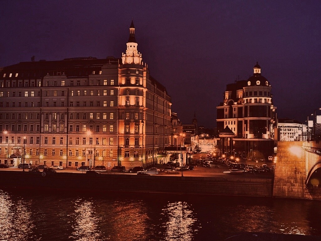 Ночной город обои