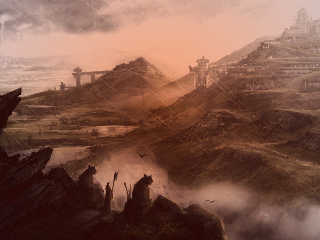 Пейзаж из Dragon Age 2 обои