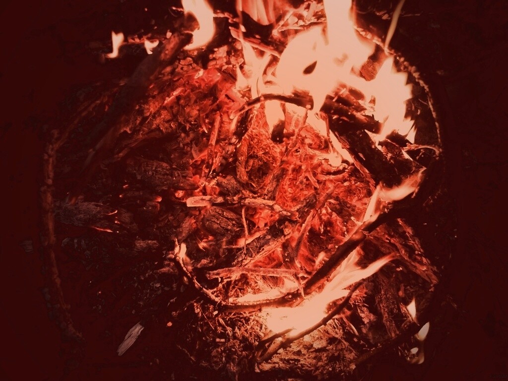 Костёр крупным планом обои