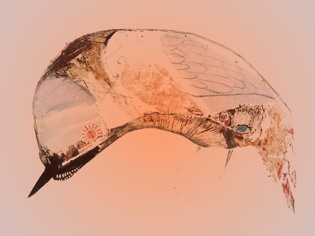 Аппликация Стефана Томпсона "Птица" обои