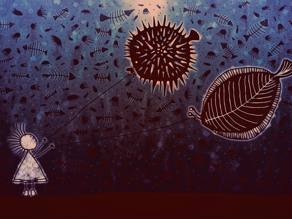 Рыбы-шарики обои