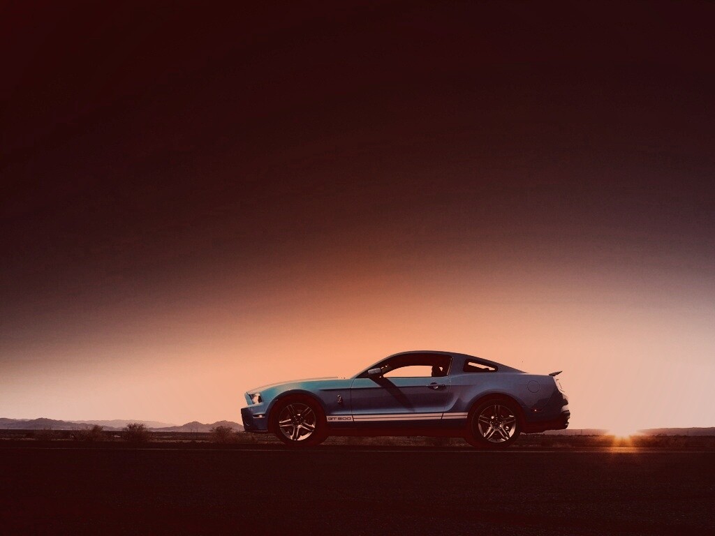 Синий форд мустанг обои