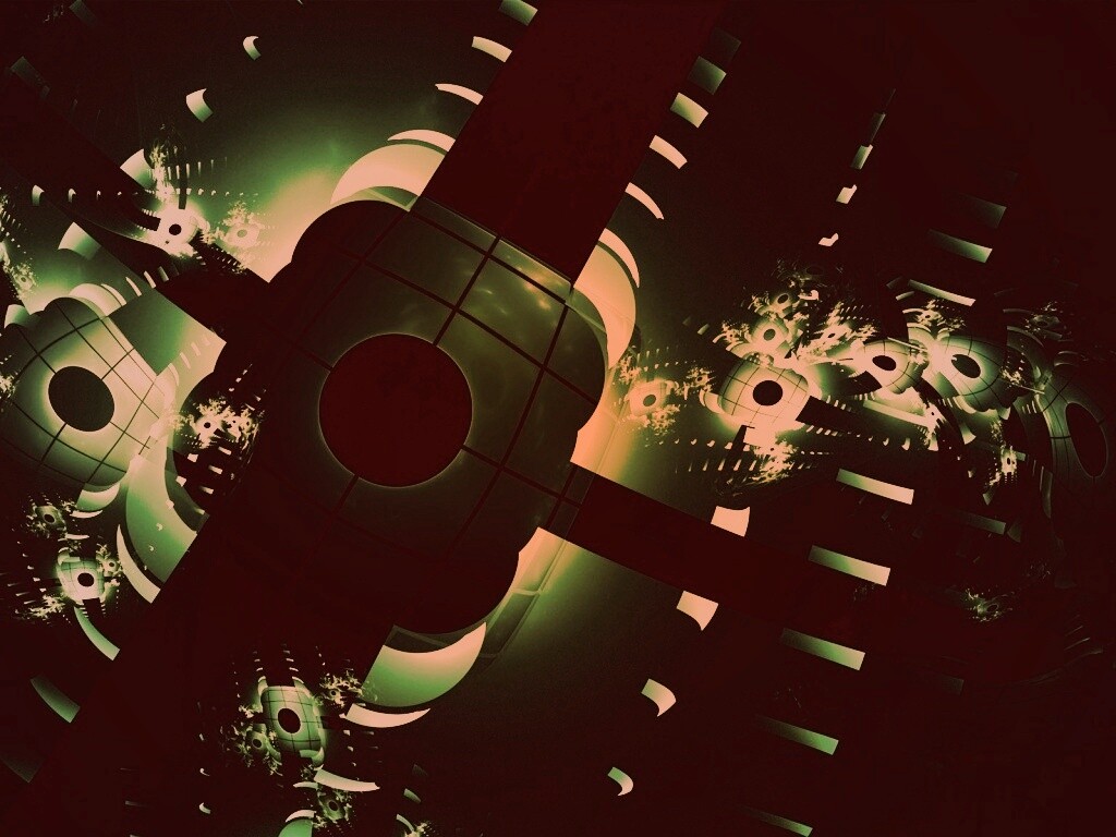 Абстрактные темно-зеленые фигуры обои