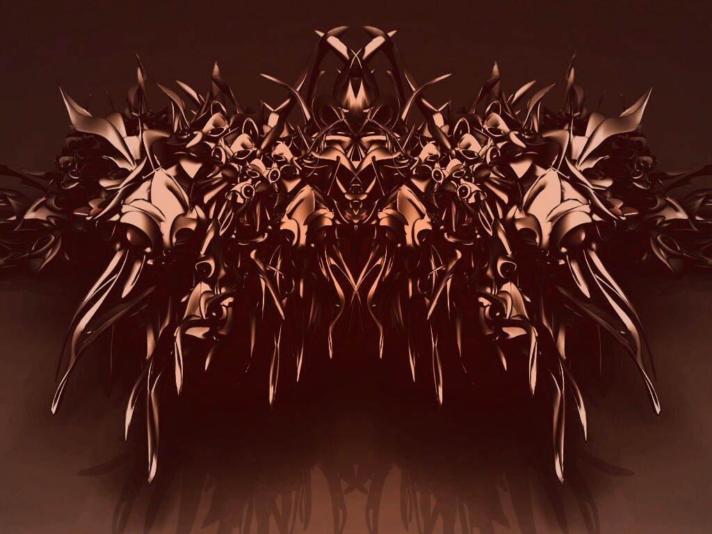 Страшная трехмерная абстракция обои