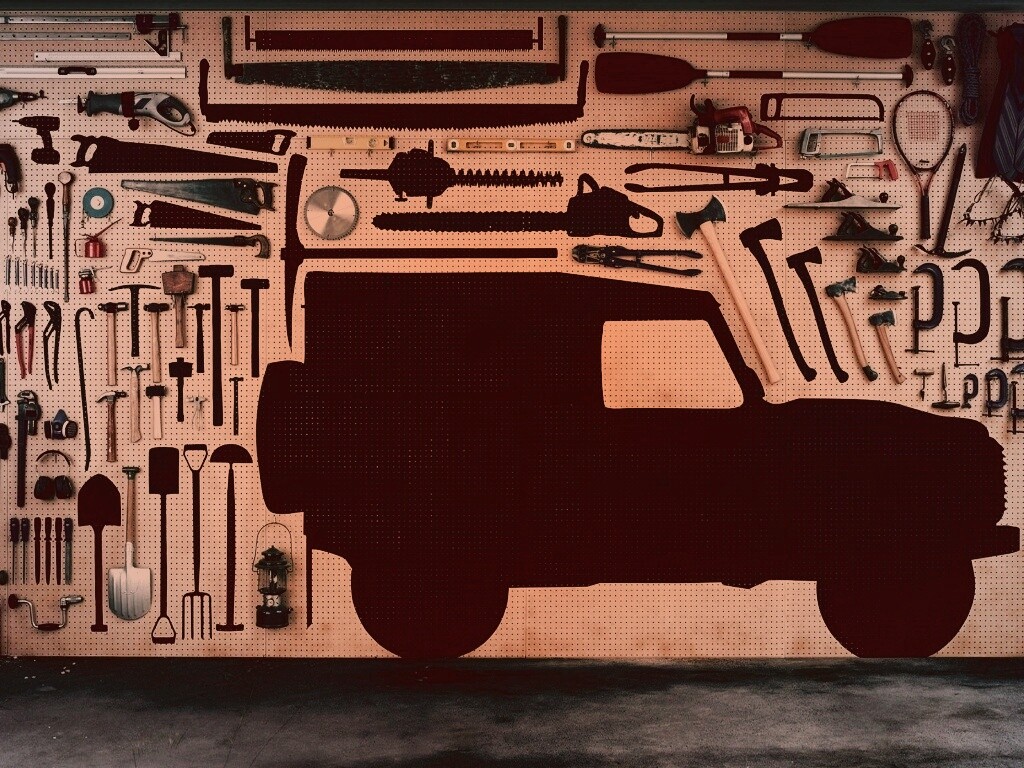 Типичный гараж обои