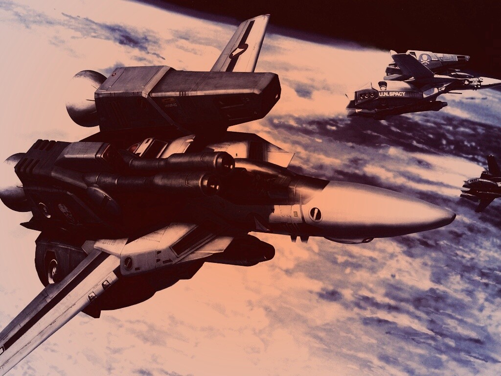 Эскадрилия легких космических истребителей обои