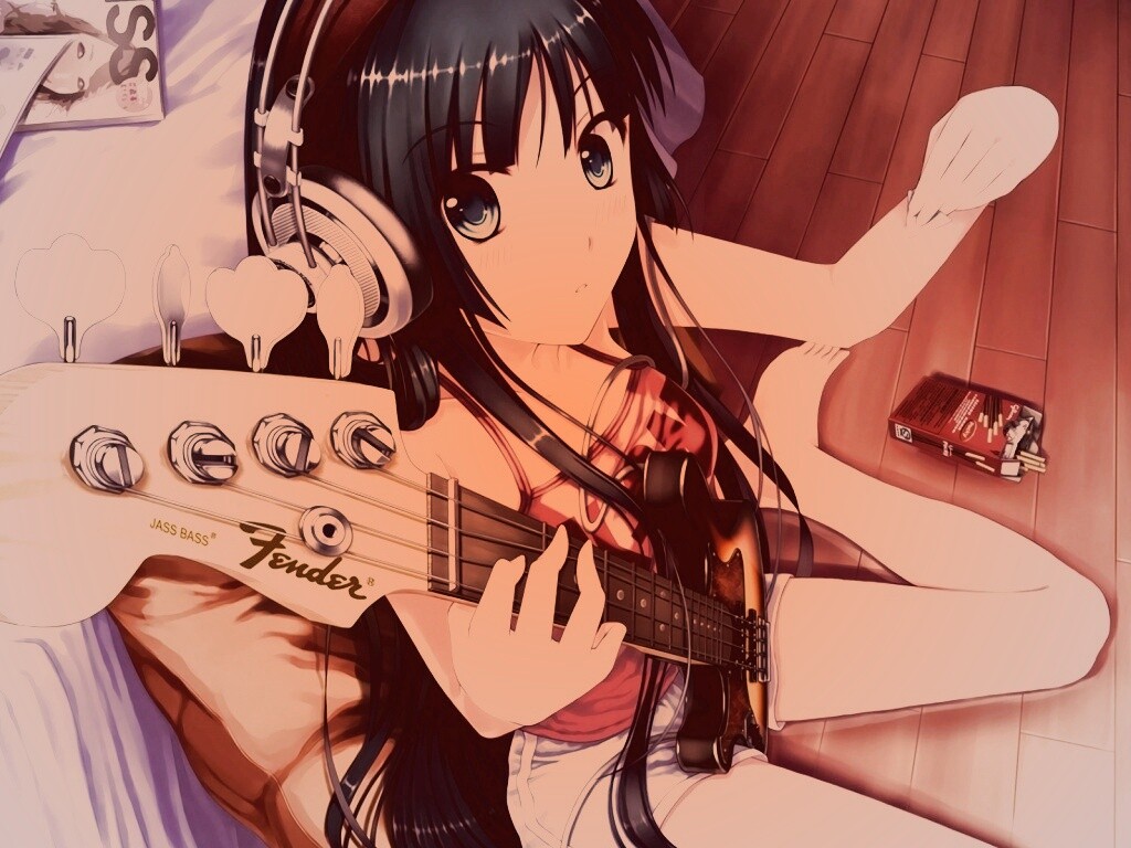 Лоли с гитарой обои
