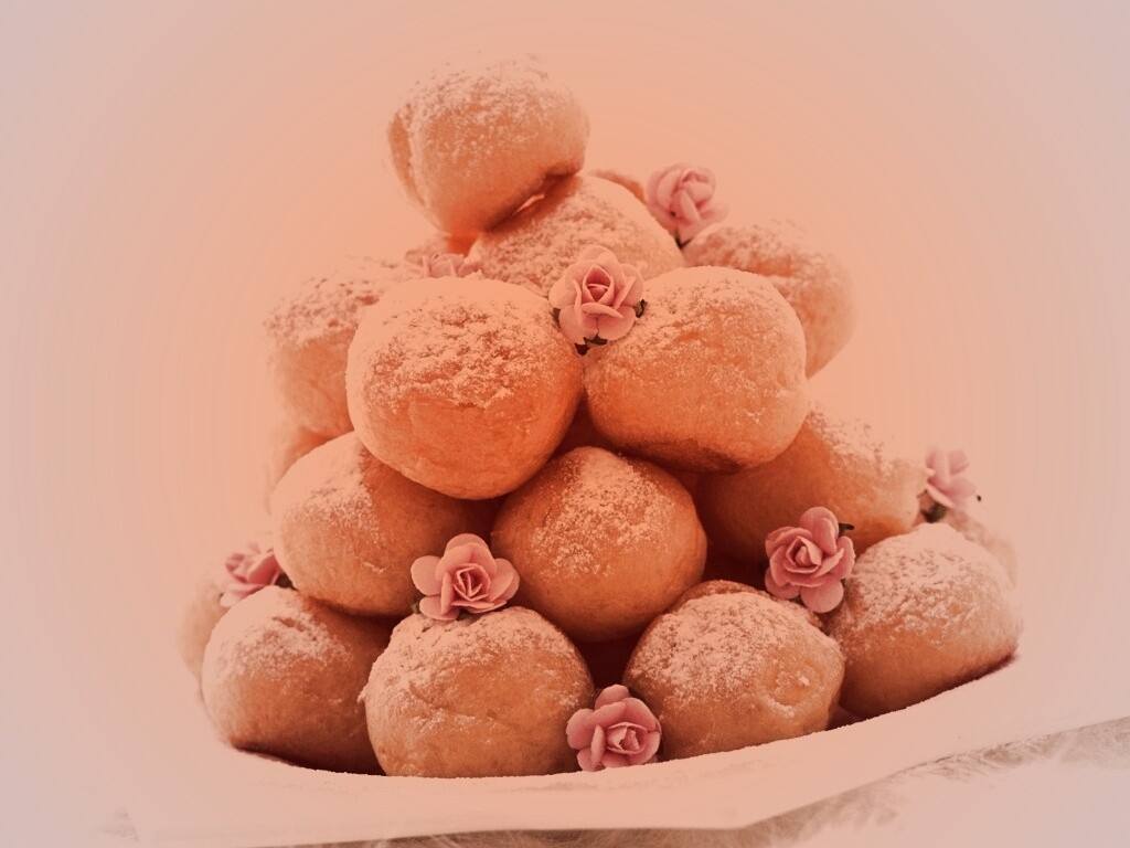 Круглые пироженки обои