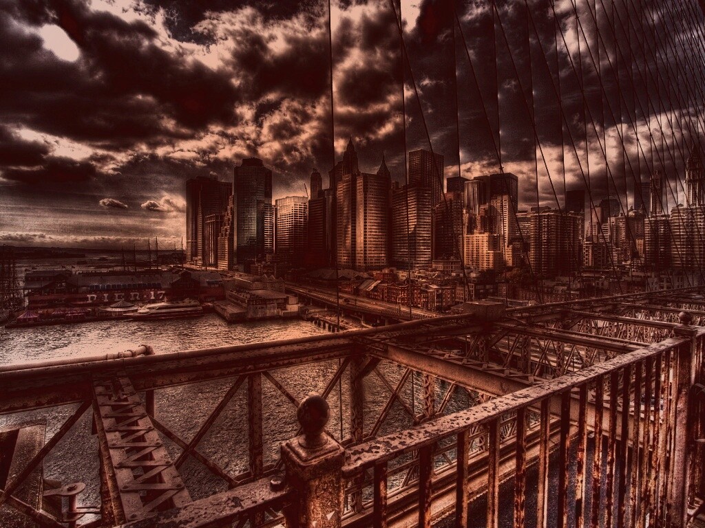 Вид с моста обои