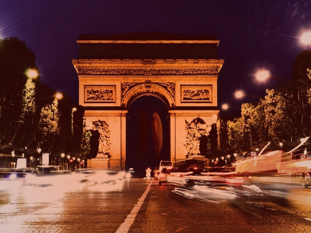 Арка на елисейских полях обои