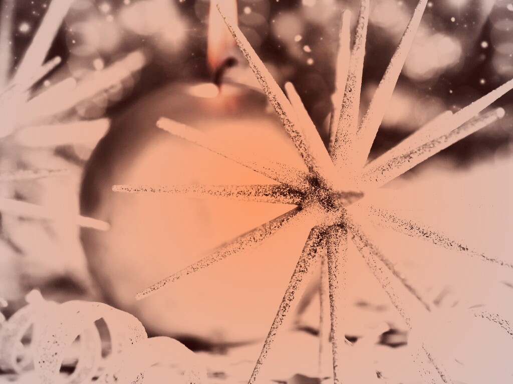 Новогодние игрушки и украшения обои