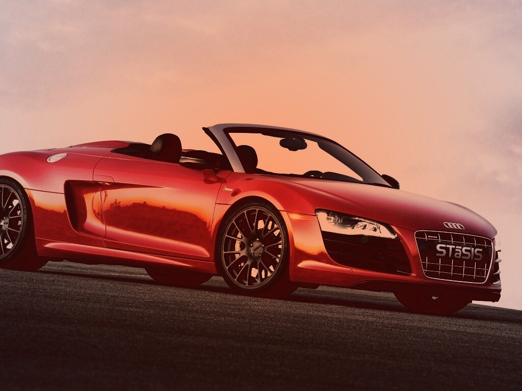 Красная Audi обои