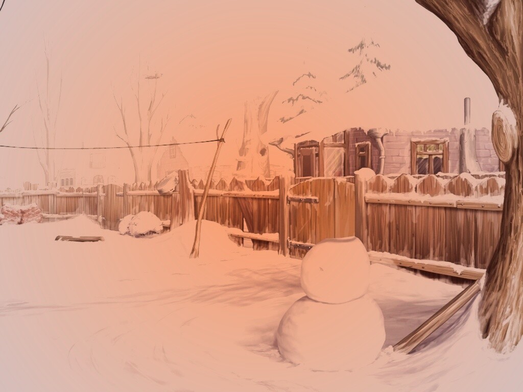 Снеговик обои