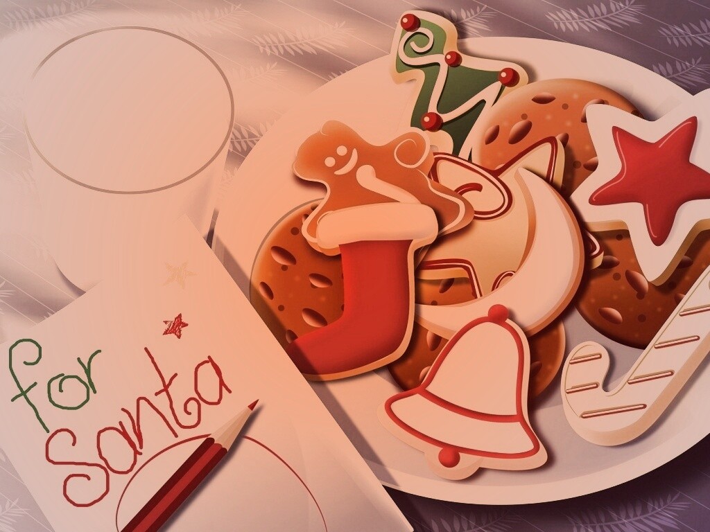 Сладости для санты обои