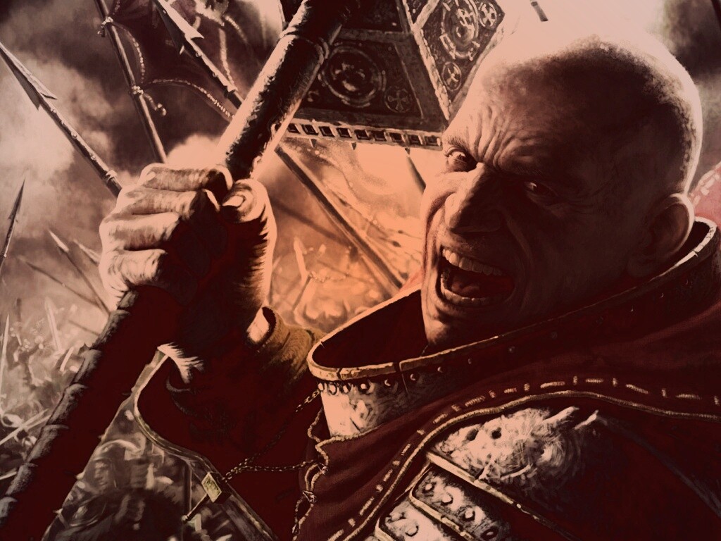 Воин с боевым молотом обои