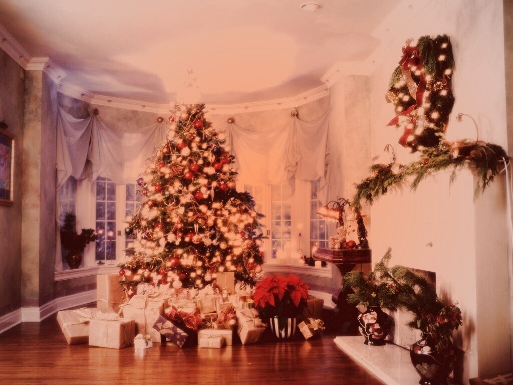 Подарки под ёлкой обои