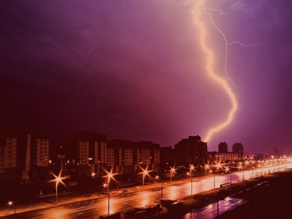 Молния обои