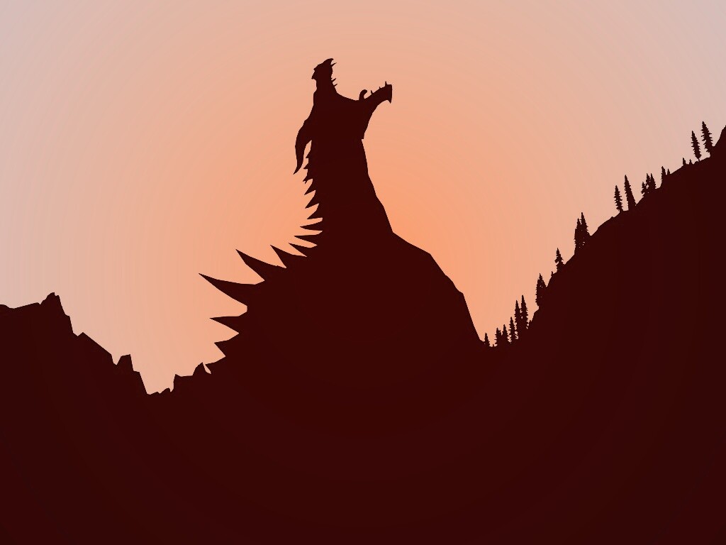 Крик из The Elder Scrolls V: Skyrim обои