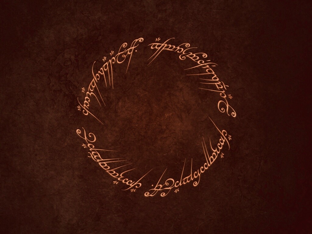 Кольцо всевластья - узор обои