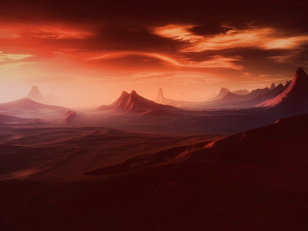Инопланетный ландшафт обои