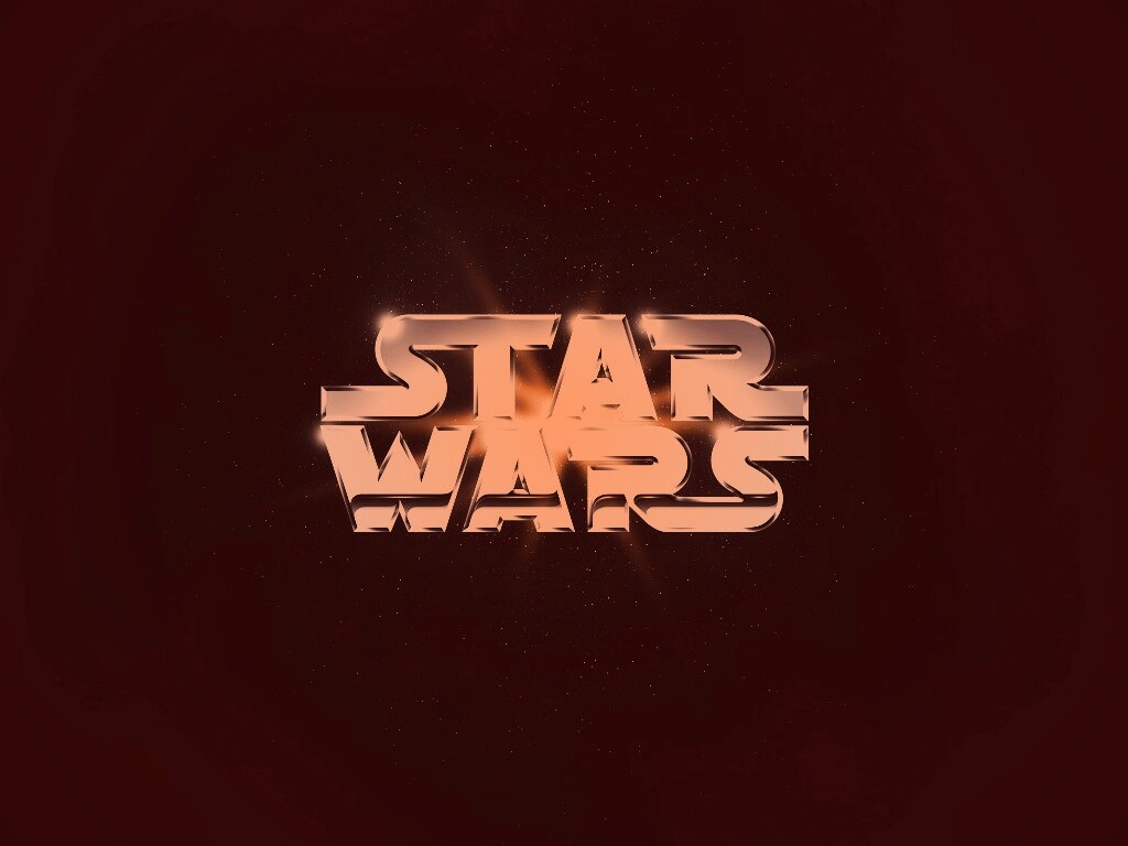 Серебряный логотип звездных войн обои